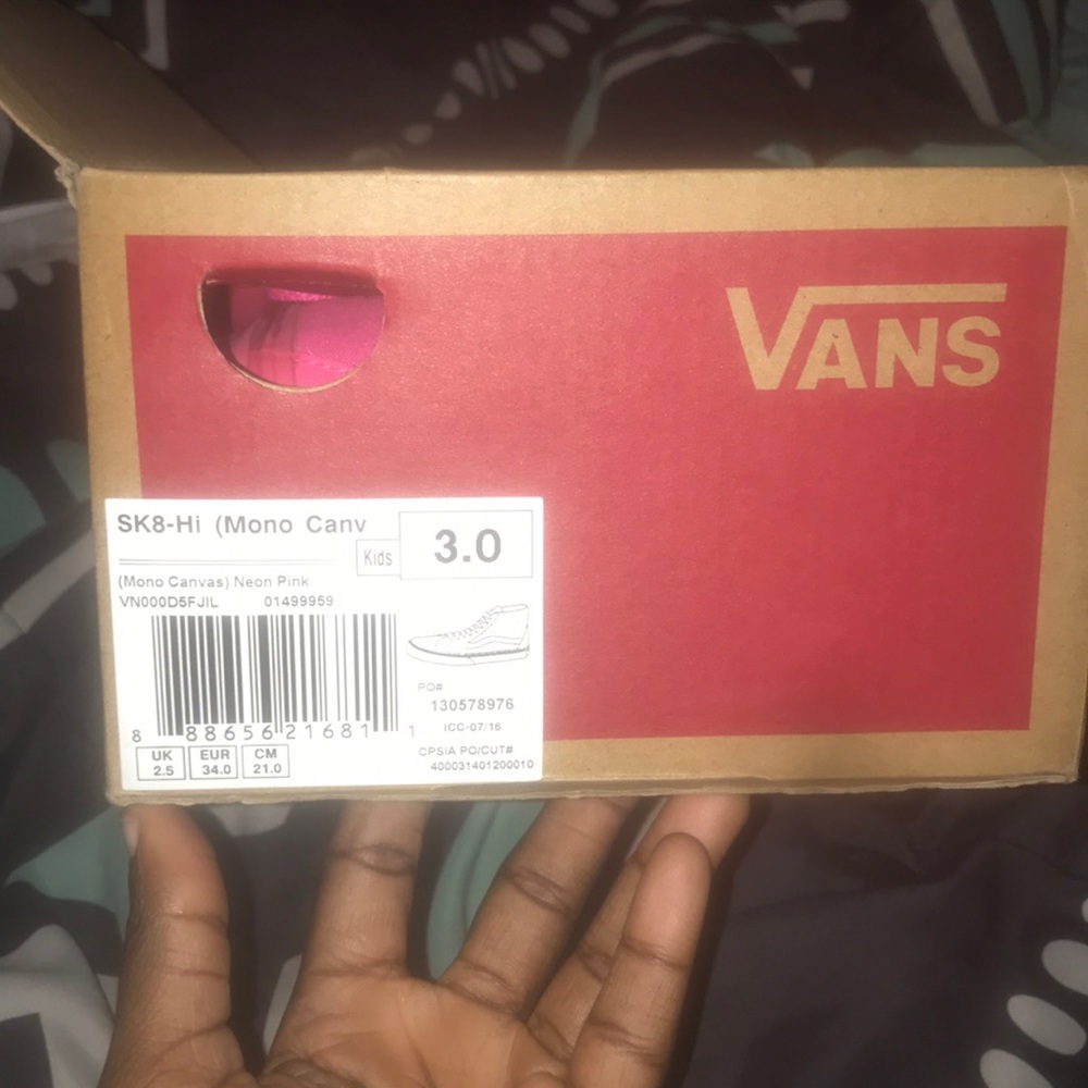 pink high top vans